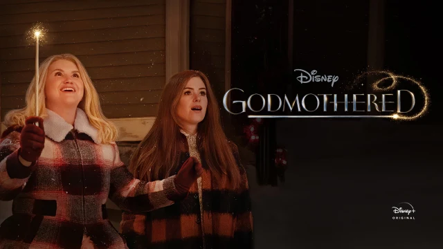 "Enchanting moment from 'Godmothered': Two fairy godmothers-in-training share a magical mishap, sparking unexpected joy and chaos. A delightful scene capturing the whimsy of this heartwarming film. #Godmothered #MovieMagic ✨🧚‍♀️"