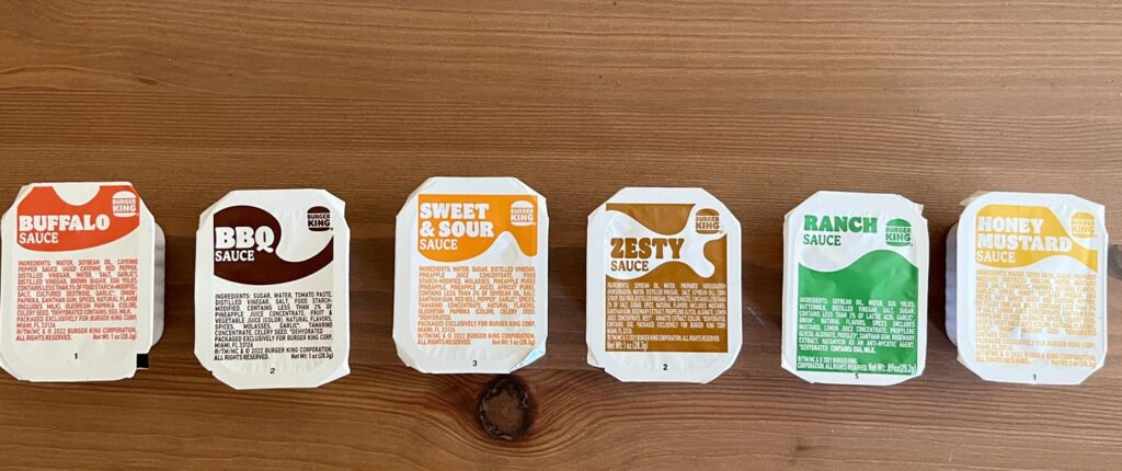 burger king sauces