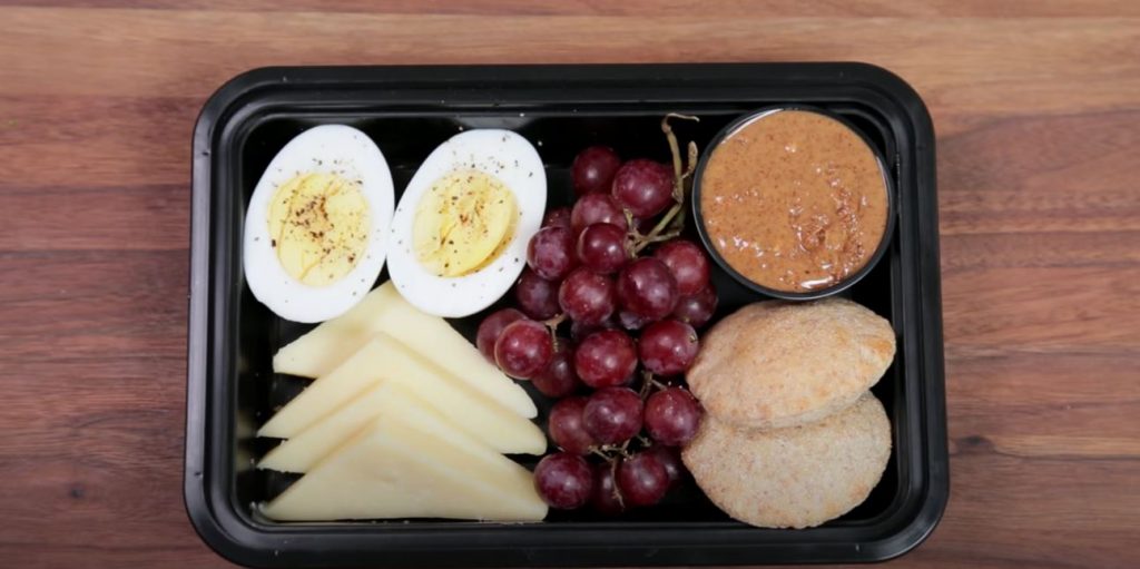 Protein Box with a boiled egg