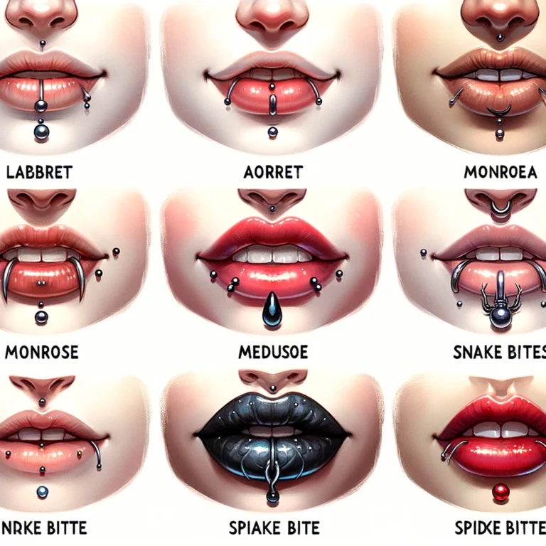 types of lip piercings